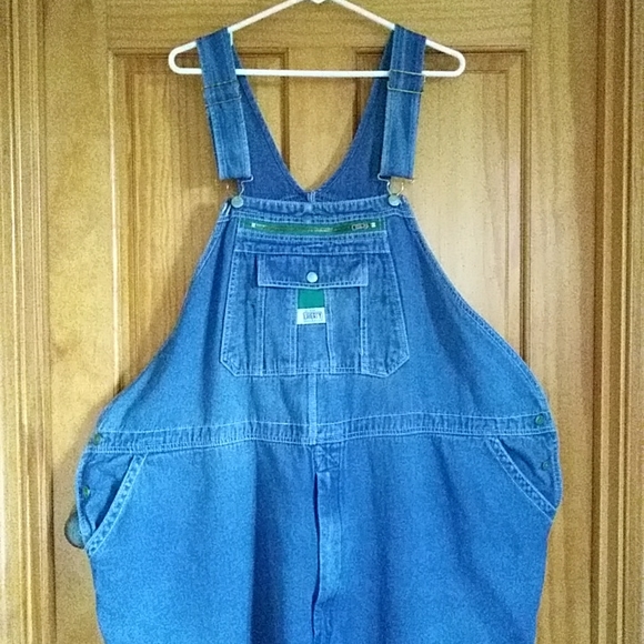 Vtg. Liberty Denim Bib Overalls 56 x 30 Carpenter Coverall Pants Blue - Picture 4 of 16